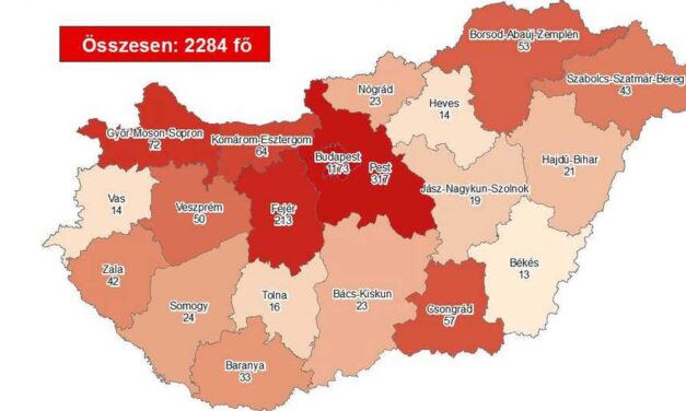 Koronavírus: 61 beteg van lélegeztetőgépen, 14 idős ember pedig meghalt az elmúlt napon