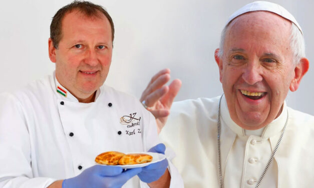 Ferenc pápa is megnyalja majd mind a 10 ujját a dunaharaszti cukrászmester süteménye után