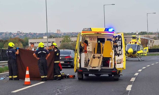 Különös beleset az M6-os autópálya érdi szakaszán – mentőhelikopterre is szükség volt, hogy megmentsék a motoros férfi életét