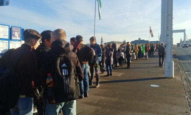 Megkezdődött az egész napos pedagógussztrájk: több kilométeres élőlánccal és hídfoglalással állnak ki tanárjaik mellett a diákok és a szülők