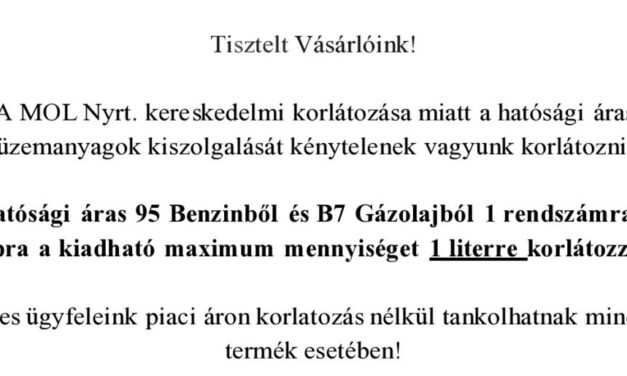 Sokkoló Facebook poszttal figyelmeztet a várható üzemanyag-hiányra egy vidéki független benzinkutas