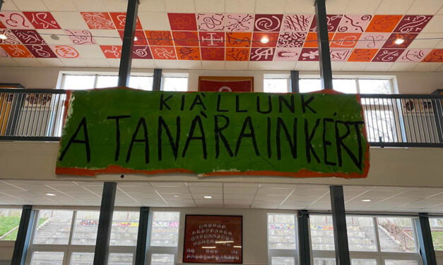 Nyolc napos sztrákjba kezdenek egy budaörsi gimnáziumban, országszerte folynak a tiltakozások az közoktatás állapota miatt