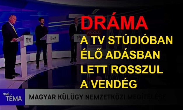 „Fogalmam sincs, mi történhetett velem” – továbbra is kórházban van az a szakértő, aki élő adás közben, az ATV stúdiójában lett rosszul