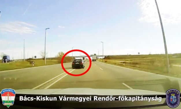 Életveszélyes üldözés a négysávos főúton – menet közben cserélt helyet a sofőr és az utasa – VIDEÓVAL