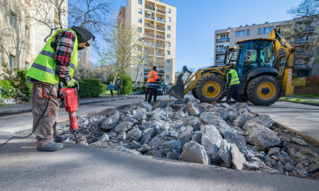 Már javában zajlik a munka Kőbányán: már épülnek az új kerékpárutak, egy élhetőbb Budapest a cél – fotók