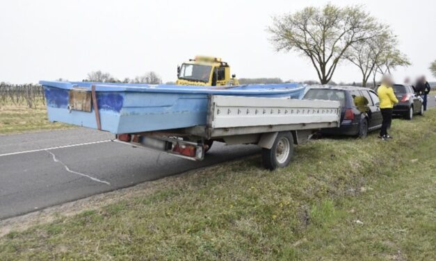 Dupla vagy semmi: lopott utánfutóval ment halászhajót lopni egy 23 éves fiatal Kiskőrösön