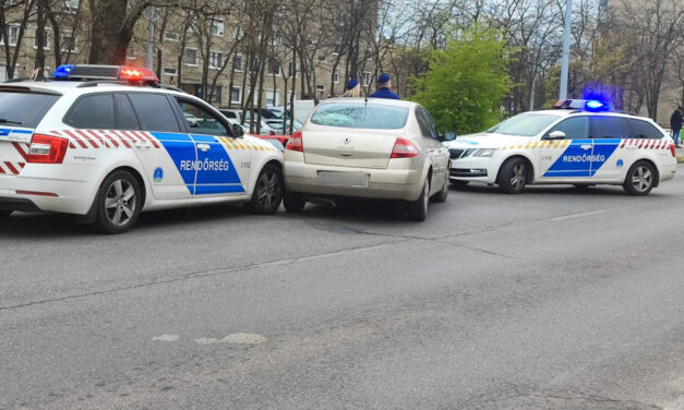 Az autósüldözés végén a rendőrök mentették ki a 25 éves budapesti férfit a közelgő vonat elől