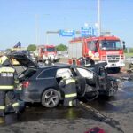 Szörnyű baleset az M3-as bevezetőjén, frontálisan ütközött egy Audi és egy furgon – FOTÓK