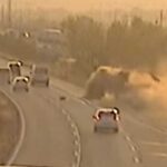 Rejtélyes baleset az M1-es autópálya legveszélyesebb szakaszán, mindent látott a kamera, de mi történt valójában – Videó