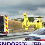 Tömegkarambol az M1-esen: mentőhelikopter a helyszínen, 15 kilométeres a torlódás