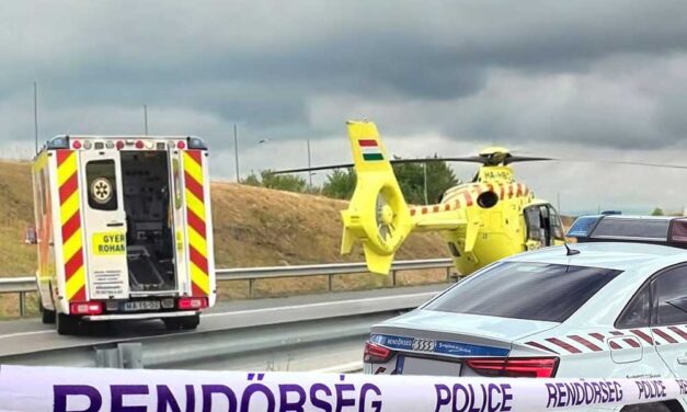 Tömegkarambol az M1-esen: mentőhelikopter a helyszínen, 15 kilométeres a torlódás