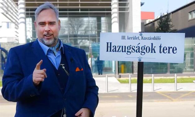 „Hazugságok teré”-nek nevezte át az óbudai önkormányzat az MTVA előtti területet