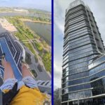 A mélybe vetette magát egy bázisugró a Mol-torony tetejéről, a biztonsági őrök csak bámulták ahogy az ejtőernyővel elrepül