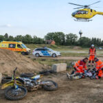 Halálos baleset a szentgotthárdi motocross pályán: mentőhelikopter érkezett a súlyos sérüléseket szenvedett versenyzőért