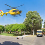 Dráma a 4-es főúton: mentőhelikopter érkezett egy csecsemőhöz, nem tudták megmenteni az életét