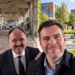 Újraindul a Diákváros beruházás Ferencvárosban: Vitézy Dávid az Európai Bizottság biztosával járta be a helyszínt